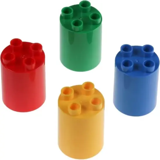 Strictly Briks Large Classic Stackable Baseplates & Building Bricks, Basic Colors (52-pieces) image {4}