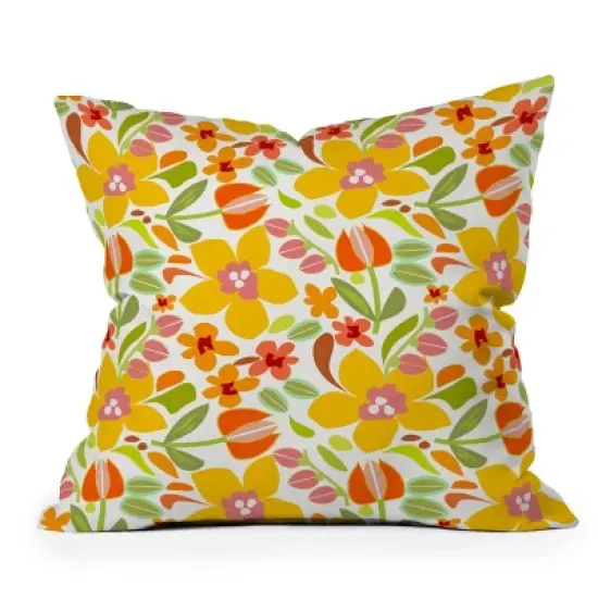 Mirimo Naif Summer Flora Outdoor Throw Pillow - Deny Designs image {6}