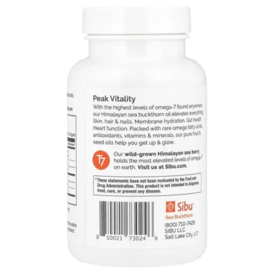 Sibu Beauty Omega-7, 180 Softgels image {2}