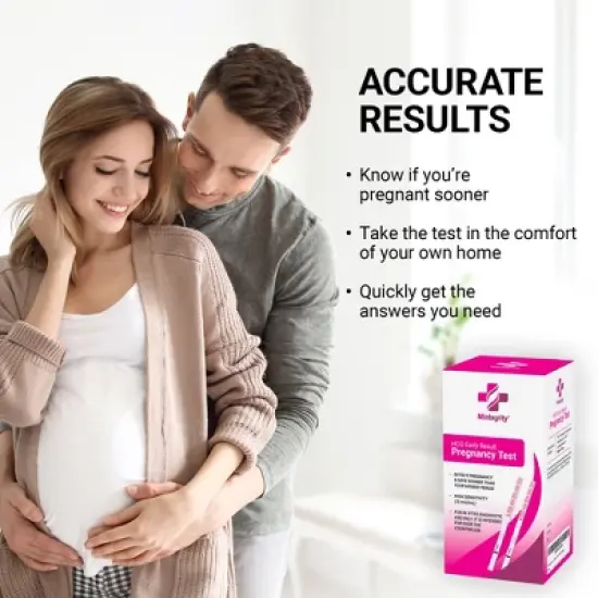 Mintegrity - 75 Pack Pregnancy Test Strips Early Detection, 10 MIU/ML, Rapid and Accurate Results image {1}