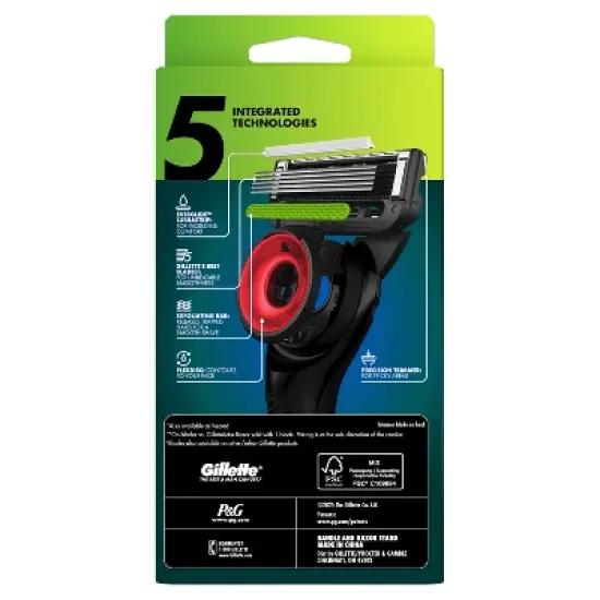 Gillette Labs Men's Special NFL Patriots Edition Shaving Razor with 4 Refills and Magnetic Stand image {10}