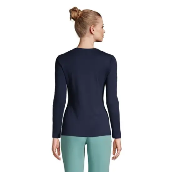 Lands' End Women's Tall All Cotton Long Sleeve Crewneck T-Shirt image {1}