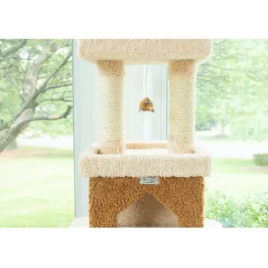 Armarkat Multi-Level Real Wood Cat Tower X8303 Cat Tree In Beige image {3}