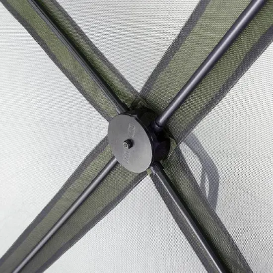 CLAM Quick Set Escape 12 x 12 Foot Portable Pop Up Outdoor Camping Gazebo Canopy Shelter Tent with Carry Bag and Wind Panels (4 Pack), Green image {2}