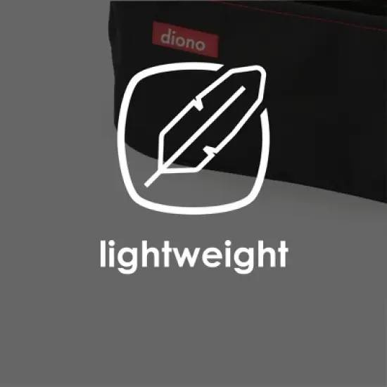 Diono Buggy Buddy Universal Stroller Organizer with Cup Holders Zippered Pockets - Black image {5}