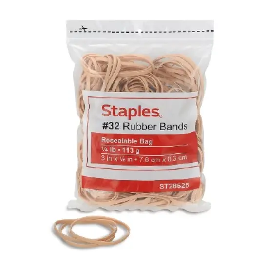 Staples Economy Rubber Bands Size #32 1/4 lb. 646093 image {3}
