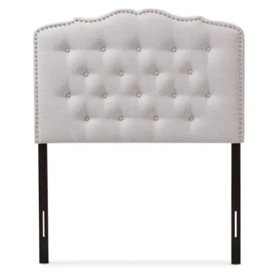 Lucy Modern And Contemporary Fabric Headboard - Baxton Studio image {1}