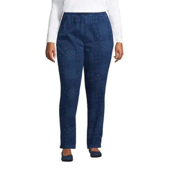 Lands' End Women's Sport Knit High Rise Elastic Waist Pull On Pants image {12}