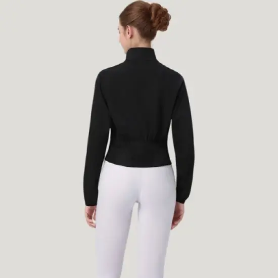 Anna-Kaci Active Women's Lightweight Zip Up Active Jacket with Stand Collar and Slim Fit image {3}