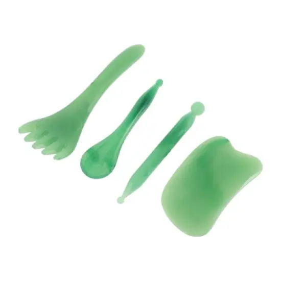Unique Bargains Durable Gua Sha Facial Massage Beauty Tool 1 Set image {4}