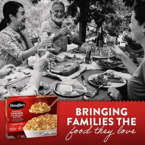 Stouffer's Grandma's Chicken & Vegetable Rice Bake Frozen Dinner - 36oz image {3}