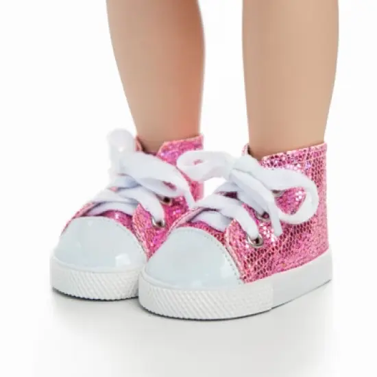 The Queen's Treasures 18 In Doll 2 Pair of Glitter Shoes, Fits American Girl image {5}