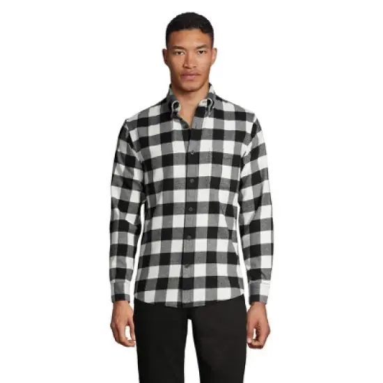 Lands' End Men's Traditional Fit Flagship Flannel Shirt image {11}