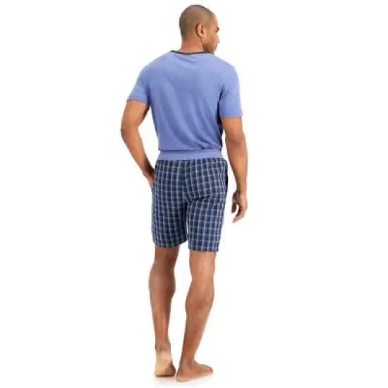 Hanes Premium Men's Shorts Pajama Set - Blue image {2}