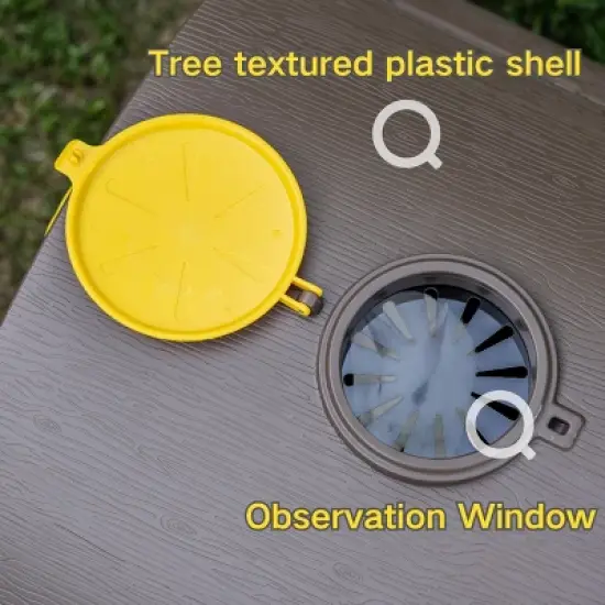 Decksplore Weatherproof Chicken Hutch Sturdy Plastic Iron Removable Tray for Pets image {6}