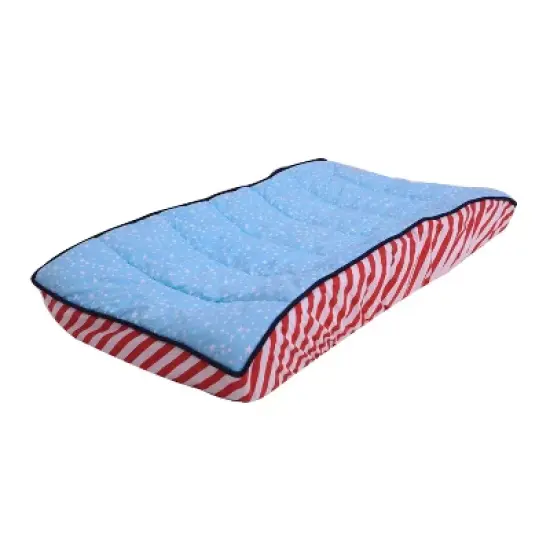 Bacati - Space Multicolor Boys Cotton Blue Stars Changing Pad Cover image {7}