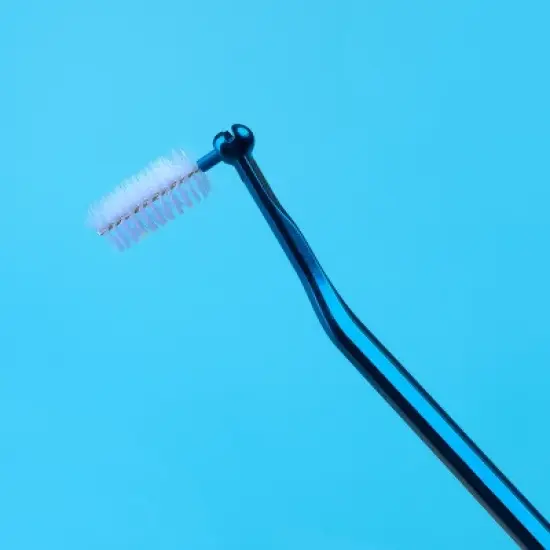 Curaprox UHS 477 Blue Steel Interdental Brush Holder, 1 pc for Precision and Posterior Access image {6}