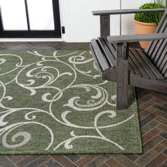 Maribel Traditional Classic All-Over Scroll Indoor/Outdoor Area Rug - JONATHAN Y image {9}