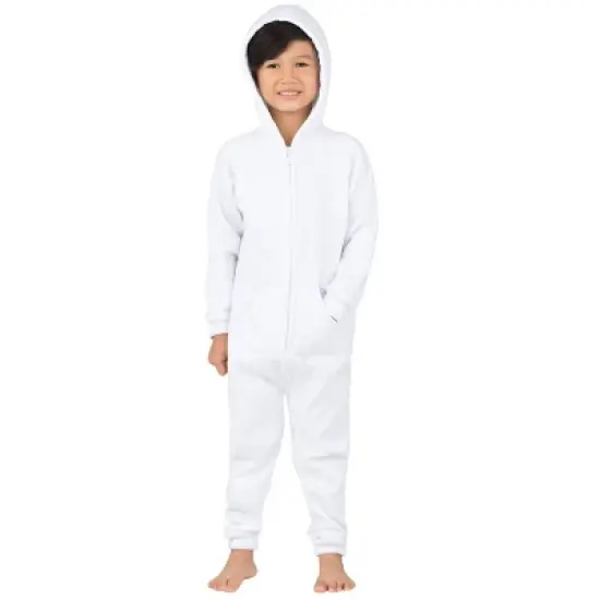 Joggies - White Frosting Toddler Footless Hoodie Onesie image {2}