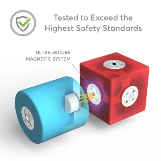 Blockaroo Magnetic Foam Building Blocks, Soft Foam Blocks to Develop Early STEM Learning Skills,  Ultimate Bath Toy for Toddlers & Kids - Castle Set image {2}