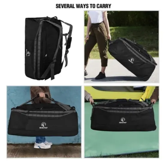 140L Foldable Duffle Bag with Wheels, Large Travel Duffel Bag image {3}