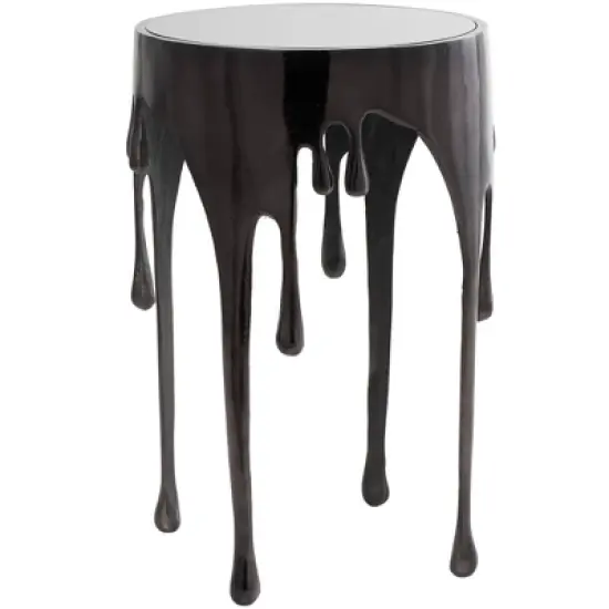 Contemporary Aluminum Melting Accent Table - Olivia & May image {37}