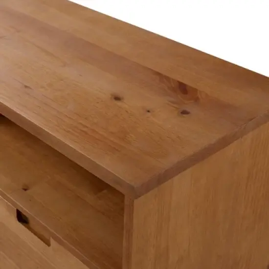 Cara Mid-Century Modern 3 Drawer TV Stand for TVs up to 65" - Saracina Home image {6}