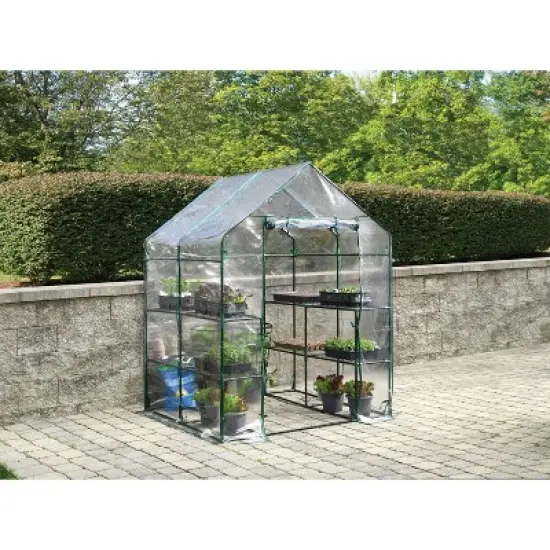 Miracle-Gro 56"x56" Mini Greenhouse Clear image {2}