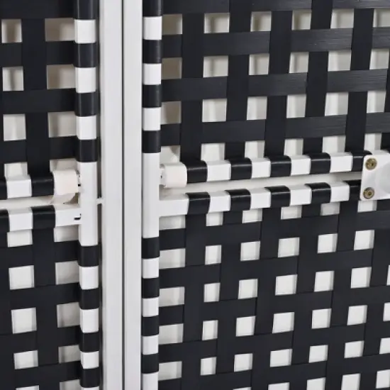 2-Piece Outdoor Patio Metal Padded Daybed with Wood Topped image {15}