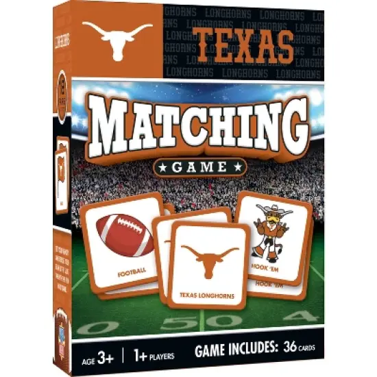 MasterPieces Officially Licensed NCAA Texas Longhorns Matching Game for Kids and Families image {1}