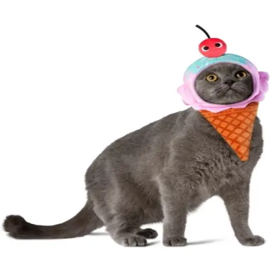 Rubies Yummy World Ice Cream Waffle Cone Pet Headpiece Accessory image {3}