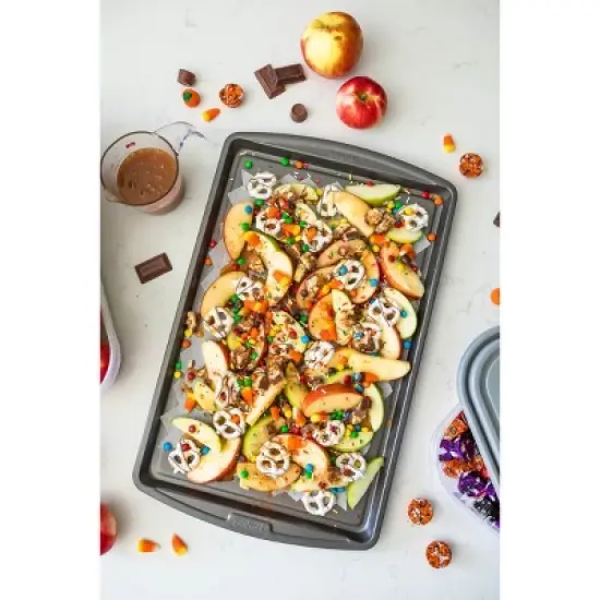 GoodCook 11"x17" Nonstick Steel Cookie Sheet Gray image {4}