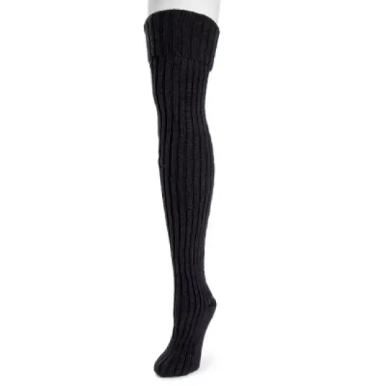 MUK LUKS Women's Chunky Ribbed Over the Knee Socks image {1}