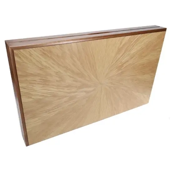 WE Games Travel Wood Starburst Design Backgammon Board Game Set - 19 in. image {6}