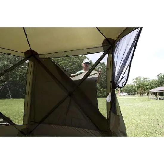 Clam Quick Set Screen Hub Green Tent Wind & Sun Panels, Accessory Only image {4}