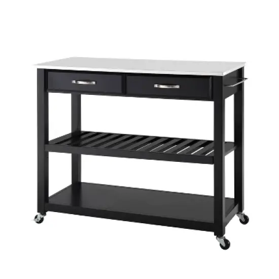 Granite Top Kitchen Prep Cart - Crosley image {4}