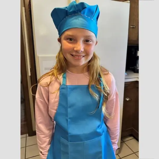 Kids' Baking Set &ndash; Complete Baking Kit with Mixing Bowl, Rolling Pin, Cookie Cutter, Apron, Chef Hat & More &ndash; Available in Pink or Blue image {2}