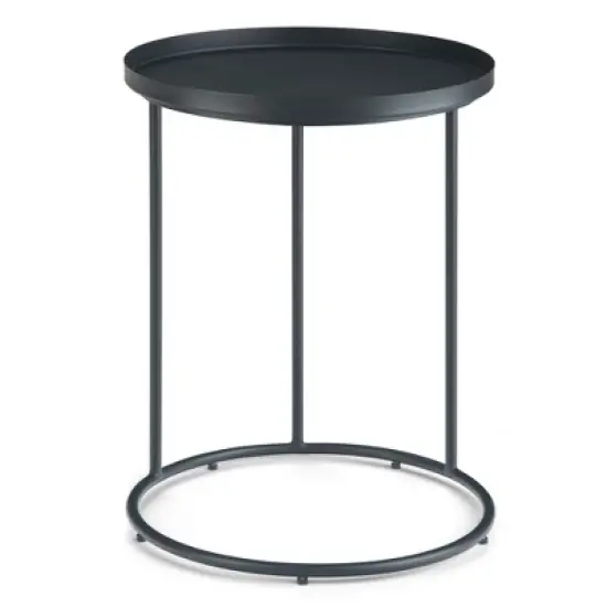 18" Lipton Metal Side Table Black - WyndenHall image {3}