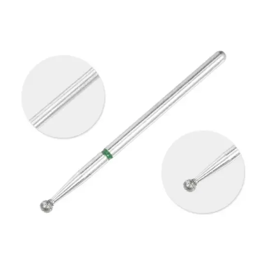 Unique Bargains Emery Nail Drill Bits Set for Acrylic Nails 3/32 Inch Nail Art Tools 44.3mm Length Green 10 Pcs image {2}