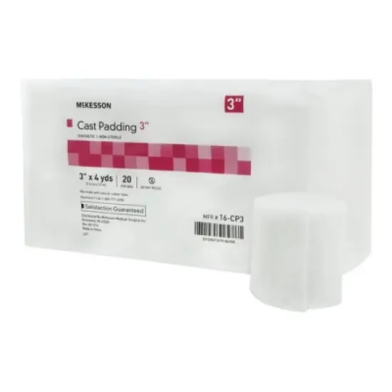McKesson Cast Padding 3" x 4 Yd Polyester White 16-CP3, 20 Ct image {3}