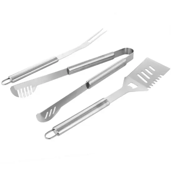 Oster Baldwin 3 Piece Stainless Steel Barbecue Tool Set in Silver image {1}