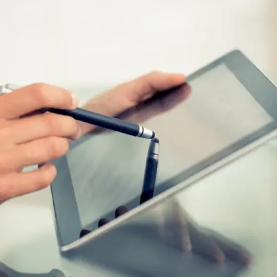 Unique Bargains Metal Black Ink Medium Point Touch Screens Ballpoint Pen Style 1 6 Pcs image {5}