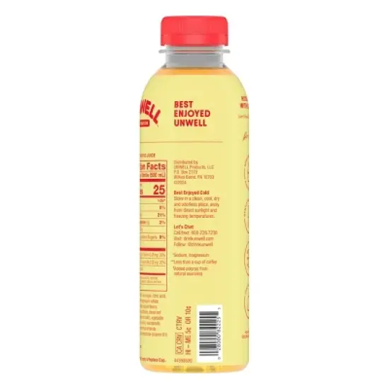 Unwell Mango Citrus Hydration Electrolyte Drink - 16.9 fl oz Bottle image {6}