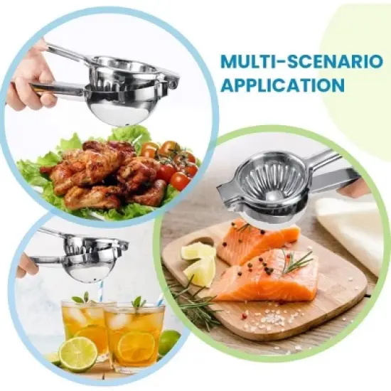 MOVSSOU Lemon Squeezer Manual Citrus Juicer Hand Press Juicer Handheld Lemon Juicer Squeezer Manual Black image {5}