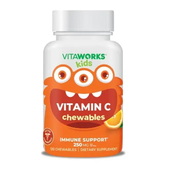 VitaWorks - Vitamin C - Orange Flavor - Kids - 120 Chewables image {8}