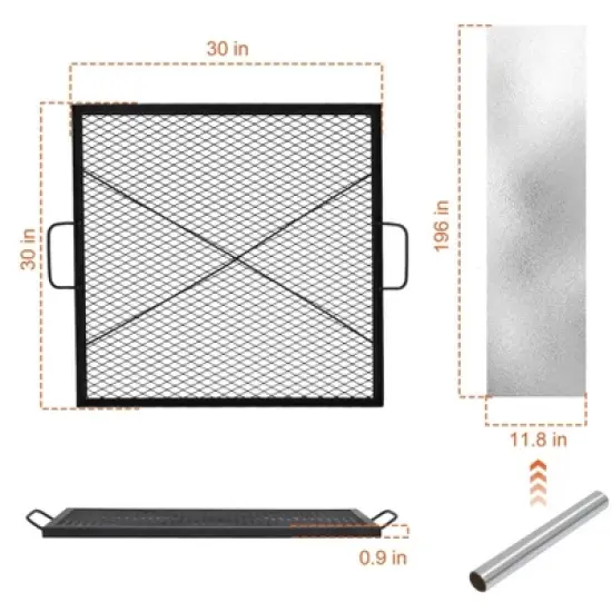 Acekool Campfire Grill Grate with Handle image {5}
