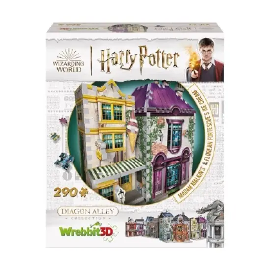 Harry Potter Diagon Alley Collection 4pk 3D Puzzle Set - 1175pc: Wrebbit Foam Educational Toy, Fantasy Theme image {8}