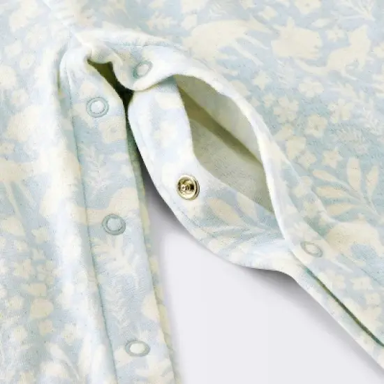 Baby Girls' Long Leg Floral Romper - Cloud Island&trade; Blue image {3}