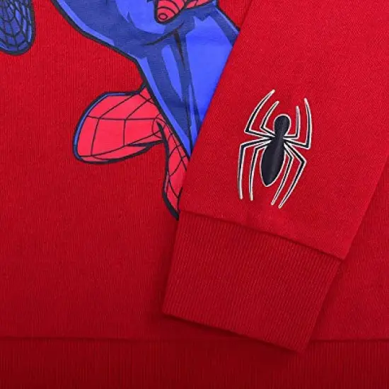 Marvel Boy's Spider-Man Pullover Fashion Hoodie for toddler image {2}