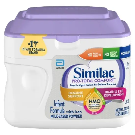 Similac Pro-Total Comfort Non-GMO Powder Infant Formula image {3}